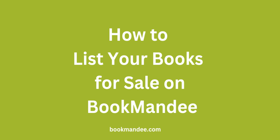 How to List Your Books for Sale on BookMandee