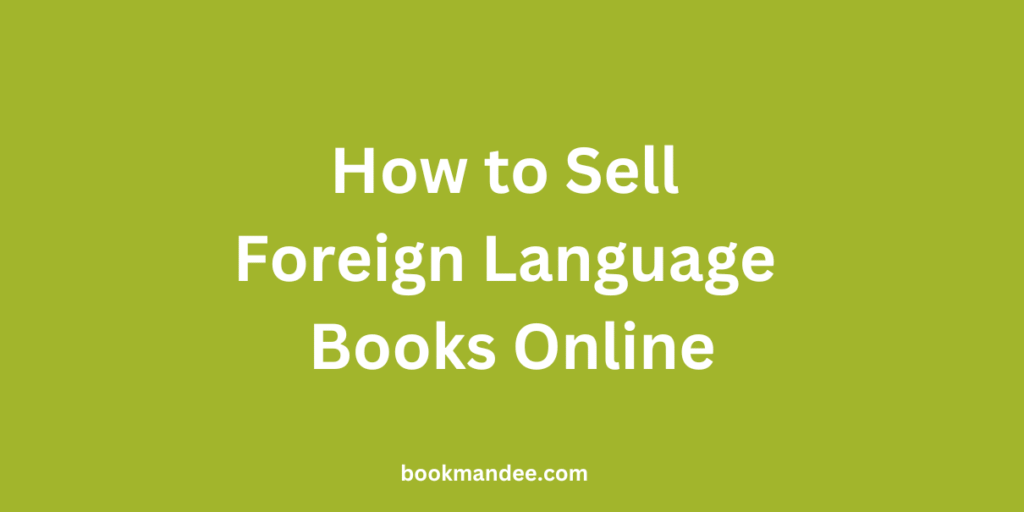 How to Sell Foreign Language Books Online