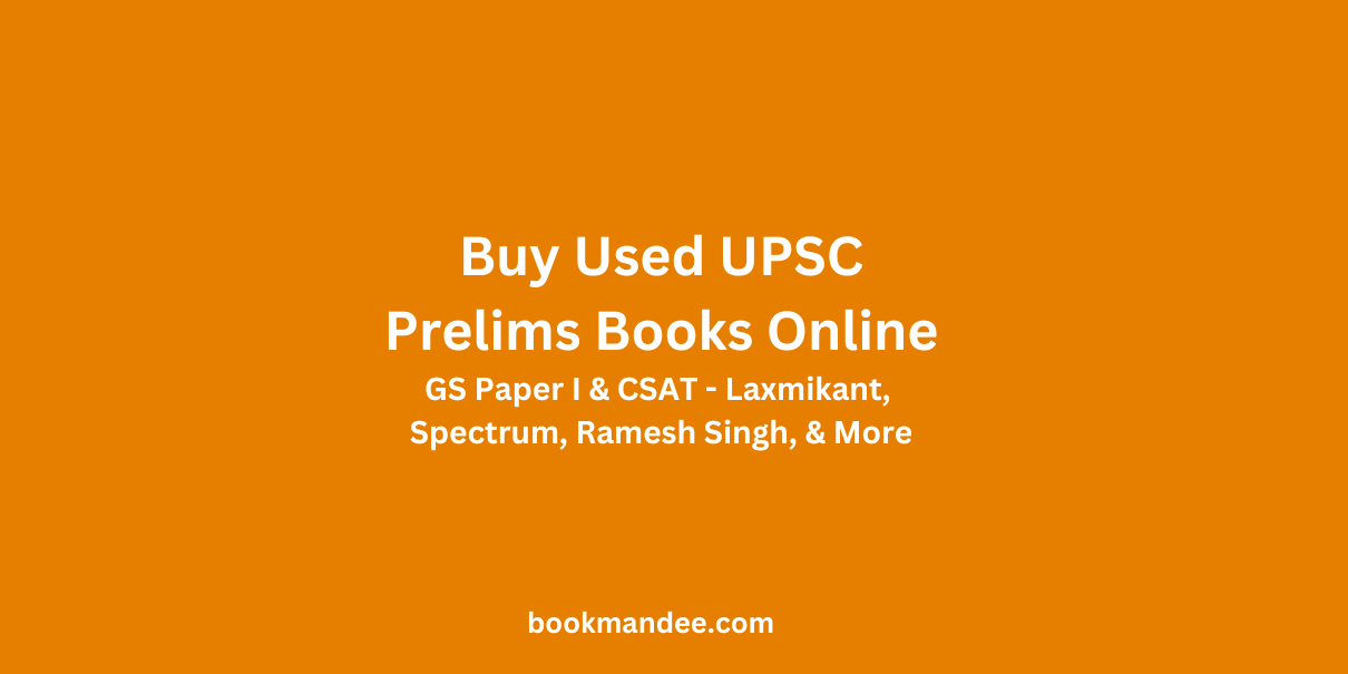 Buy Used UPSC Prelims Books Online